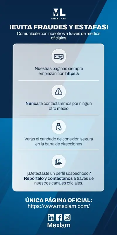 Aviso: identifica y evita páginas falsas que suplantan a Mexlam